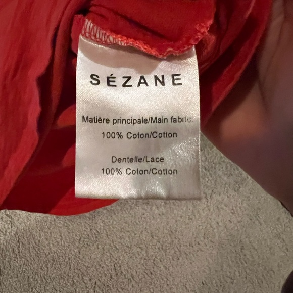 Sezane lacy back cross tshirt. Size small. - Picture 6 of 6